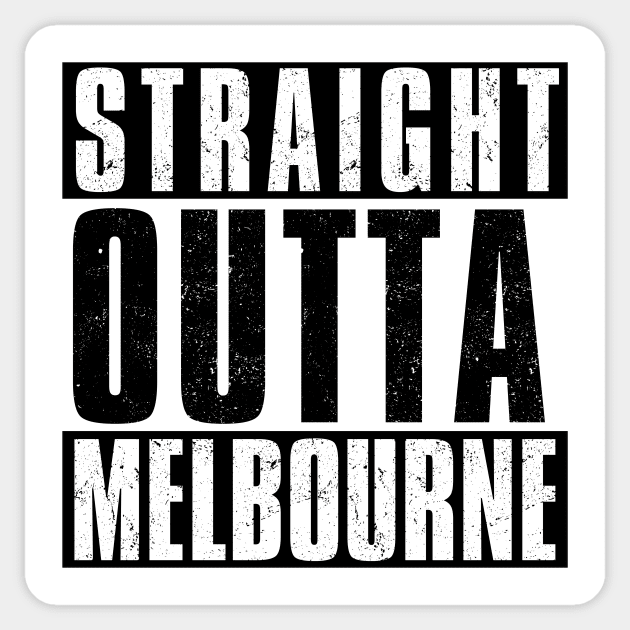 STRAIGHT OUTTA MELBOURNE Sticker by Simontology